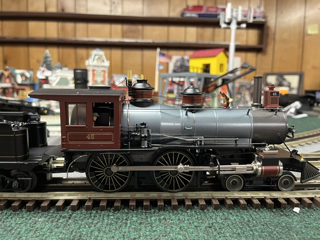 MTH Premier Long Island 4-4-0 American Steam Engine #45 w/Proto-Sound 3.0 (70” Hi-Rail Wheels) 20-30103-1 - Image 3