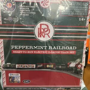 Lionel Peppermint Railroad 0-8-0 Christmas Freight LionChief Set with Bluetooth 5.0 SKU: 2523120