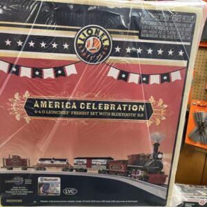 Lionel America Celebration 4-4-0 LionChief Freight Set with Bluetooth 5.0 SKU: 2623030