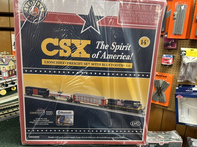 Lionel CSX "Spirit of America" LionChief Freight Set with Bluetooth 5.0 SKU: 2623010